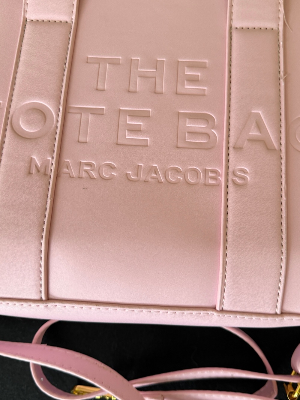 Marc Jacobs Pale Pink Leather Mini Tote Bag - Picture 3 of 3
